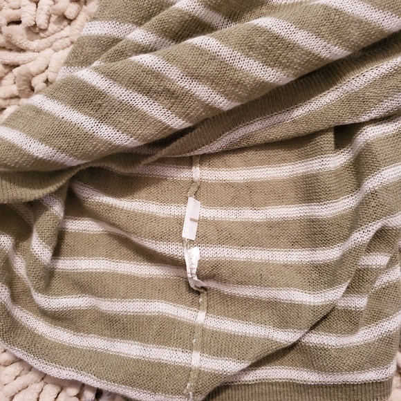 Lou & Grey Light Green V Neck Sweater - Picture 4 of 4